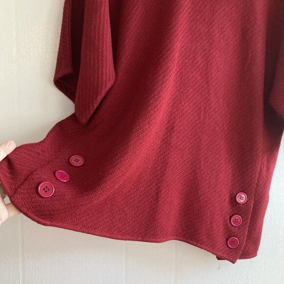 Gerard Darel Paris Luxe Wool Blend Lagenlook Button Detail Sweater 2 Fits 42” - Picture 2 of 10